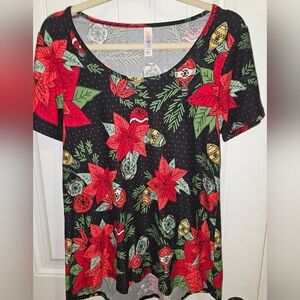 Poinsettia Women's Top